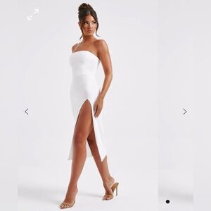 Emmaline Midi Dress - Ivory × XL